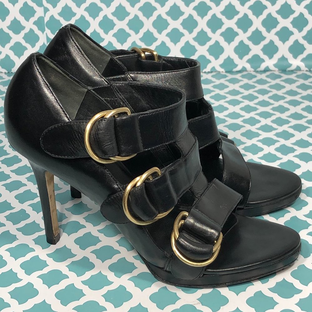 Cole Haan NikeAir Stiletto Buckle Strappy Leather Women's Size 5.5 B